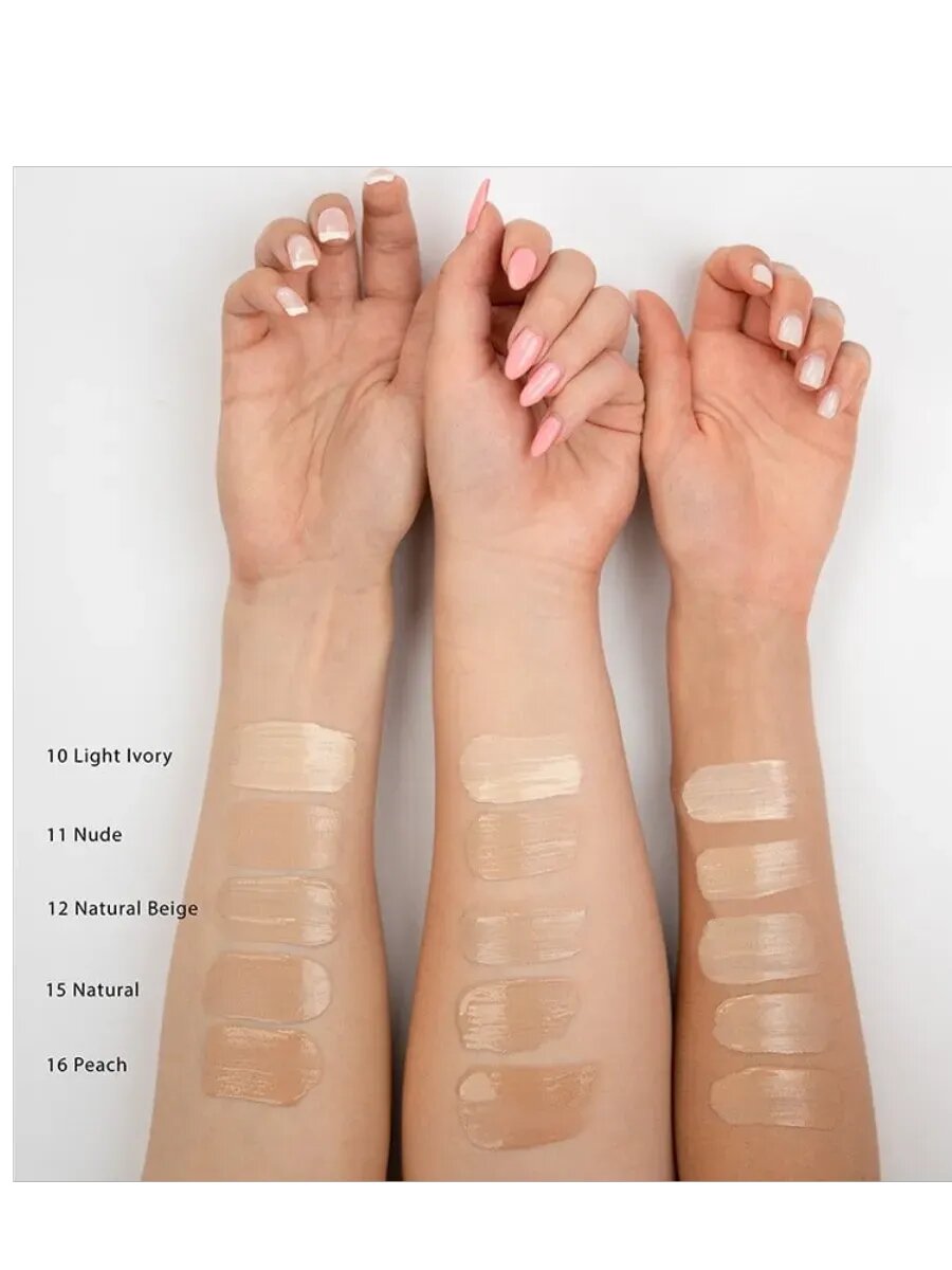 Тональный крем "INGRID IDEAL FACE", для лица, с дозатором, 30 мл, №12 — фото 1