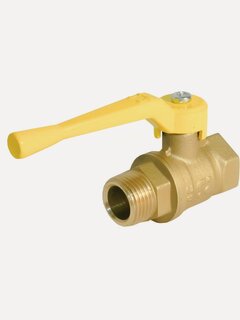 Изображение товара Кран для газа БАЗ 1/2 дюйма г-ш с ручкой — надежная запорная арматура для газовых систем российского производства