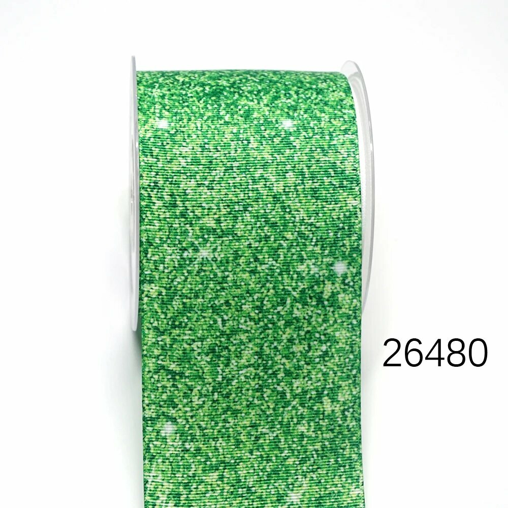 Ленты полушелковые в рубчик Choshim для бантов 5 ярдов 26480, 25 mm