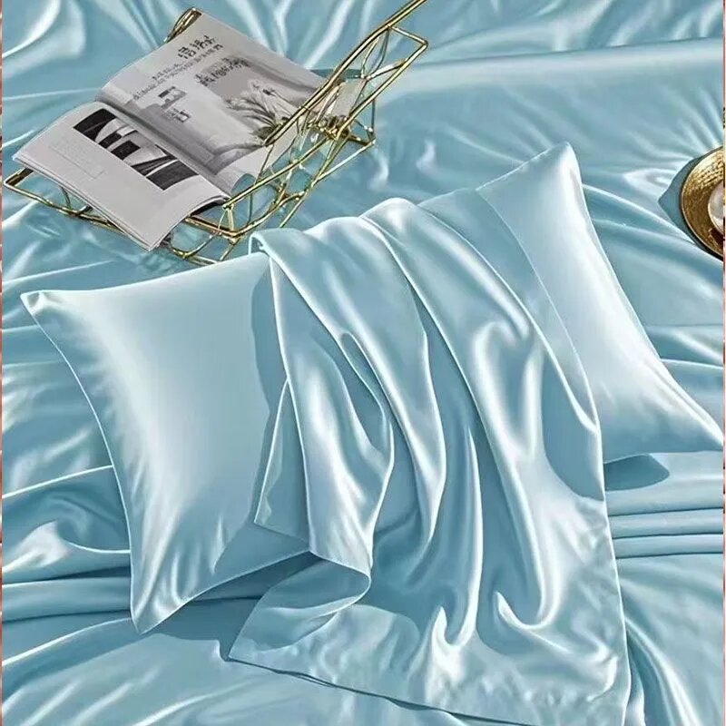 Наволочка, с птицами накидки, Полиэстер, Атлас, 48x74 см 1шт