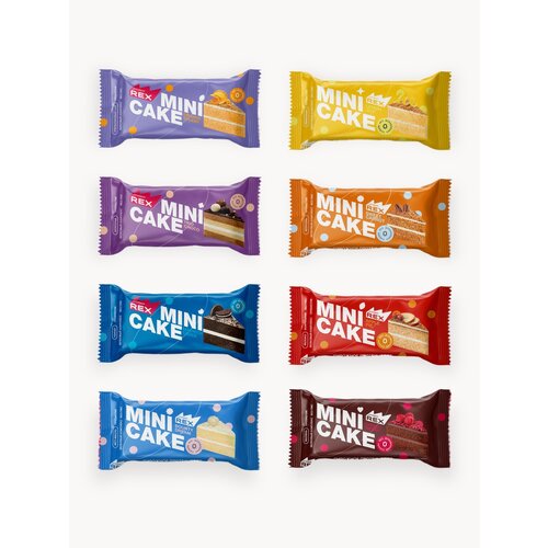 Протеиновое печенье без сахара ProteinRex Тортик Ассорти, 10 шт, 161 ккал