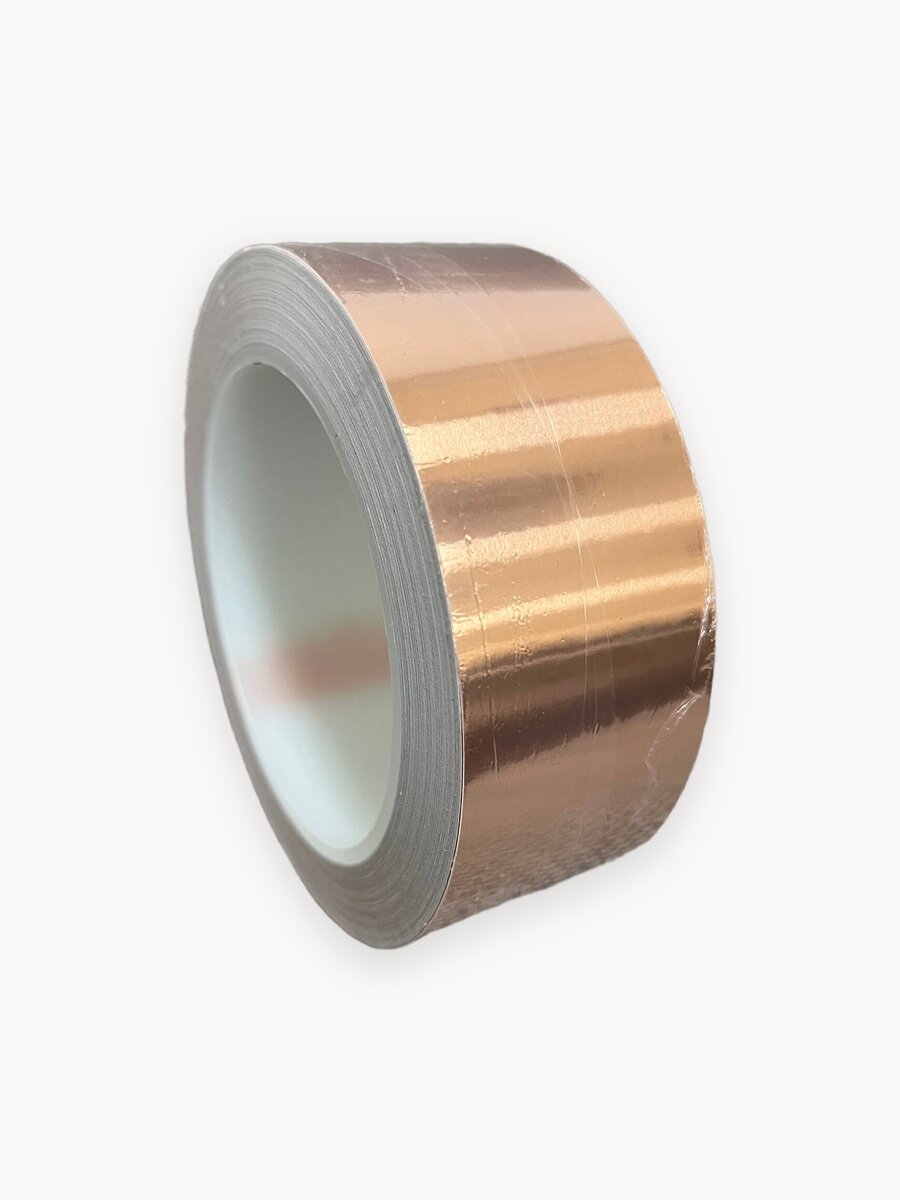 Медная токопроводящая лента из фольги, самоклеящаяся 10мм, 20 метров