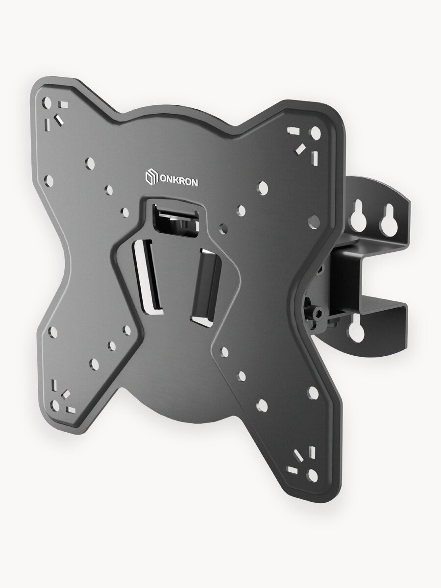 Кронштейн на стену для телевизора 17"- 43" ONKRON NP23, наклонно-поворотный, до 35 кг, черный