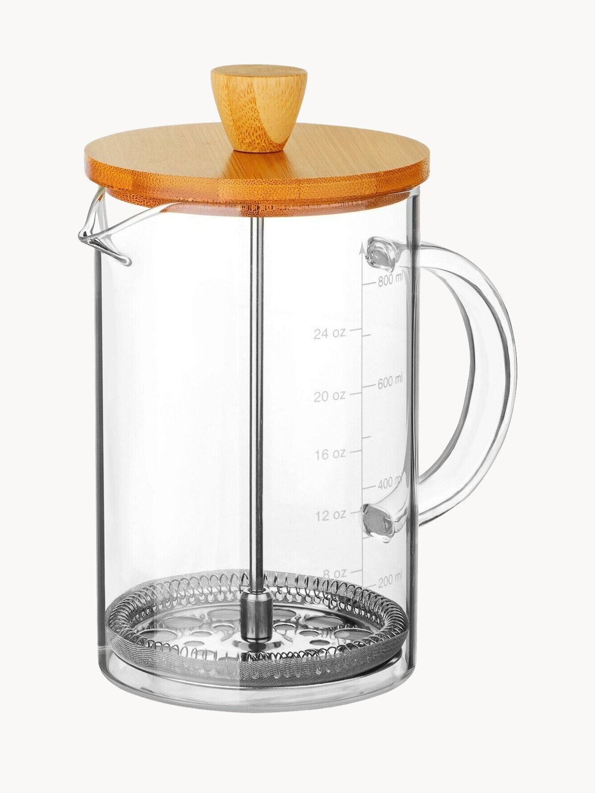 Френч-пресс стеклянный PERFECTO LINEA Bamboo 0,8 л (38-800800)