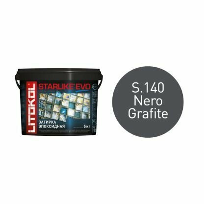 Затирка Litokol Starlike Evo S.140 nero grafite 5 кг - фотография № 9