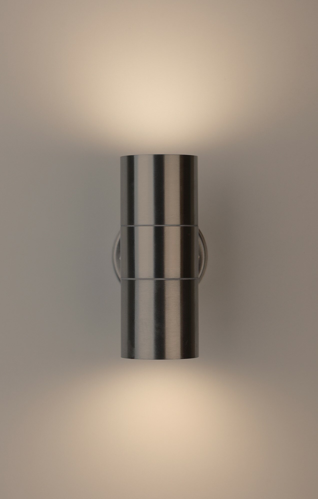 Светильник настенно-потолочный цилиндр 2хGU10 2х35Вт нержавеющая сталь/пластик/хром WL16 ЭРА