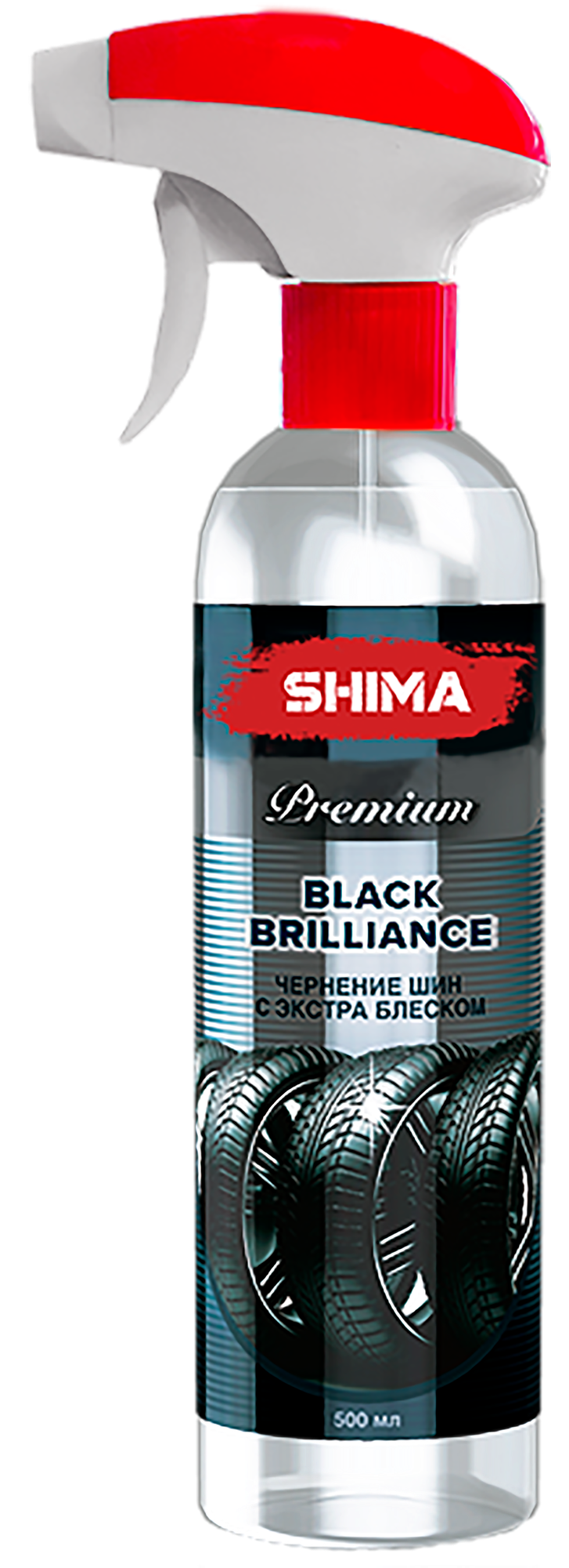 Чернение шин SHIMA BLACK BRILLIANCE глянцевый эффект, 500 мл