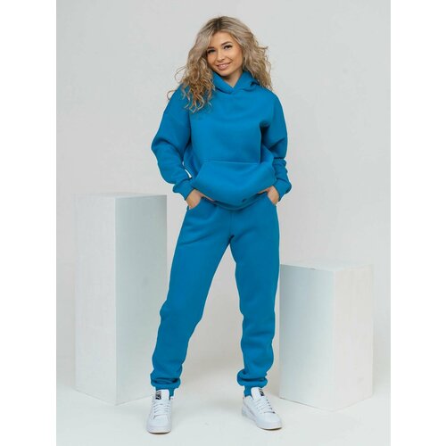 фото Костюм , размер 52, бирюзовый fashion freedom