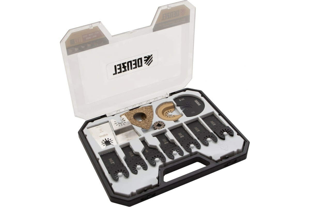 Denzel 782415 Набор насадок универсальный 15 шт для МФИ – комплект инструментов