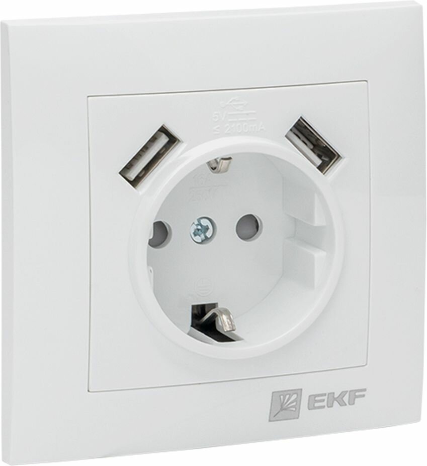 EKF валенсия РОЗ 1-МЕС С/З БЕЛ С 2 USB EWR16-028-10-2USB