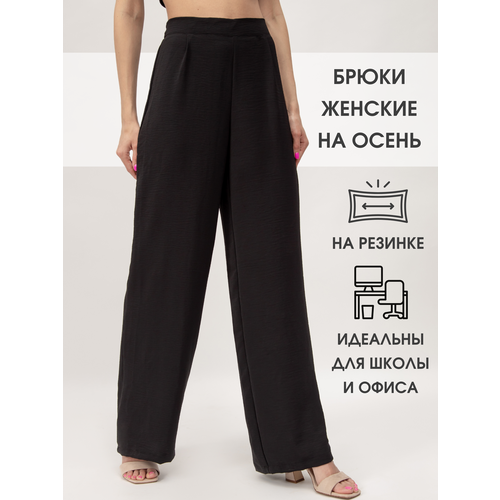 фото Брюки палаццо angels wear, размер 48/52, черный