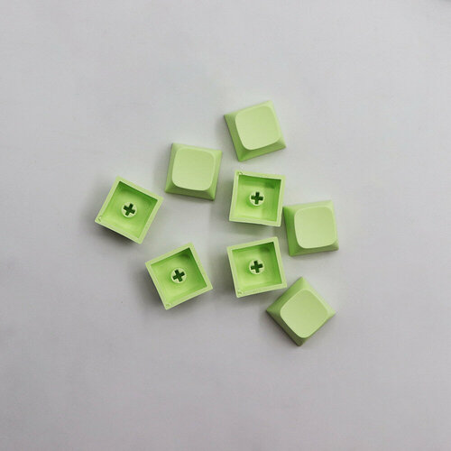 Кейкапы PBT XDA 10 штук, светло-зеленые