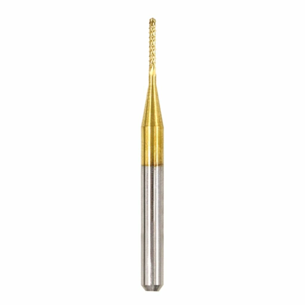  1 набор из 10  3 175 Карбид вольфрама TiN с покрытием PCB Milling Cutter Rough Skin Corn Milling Cutter-2mm
