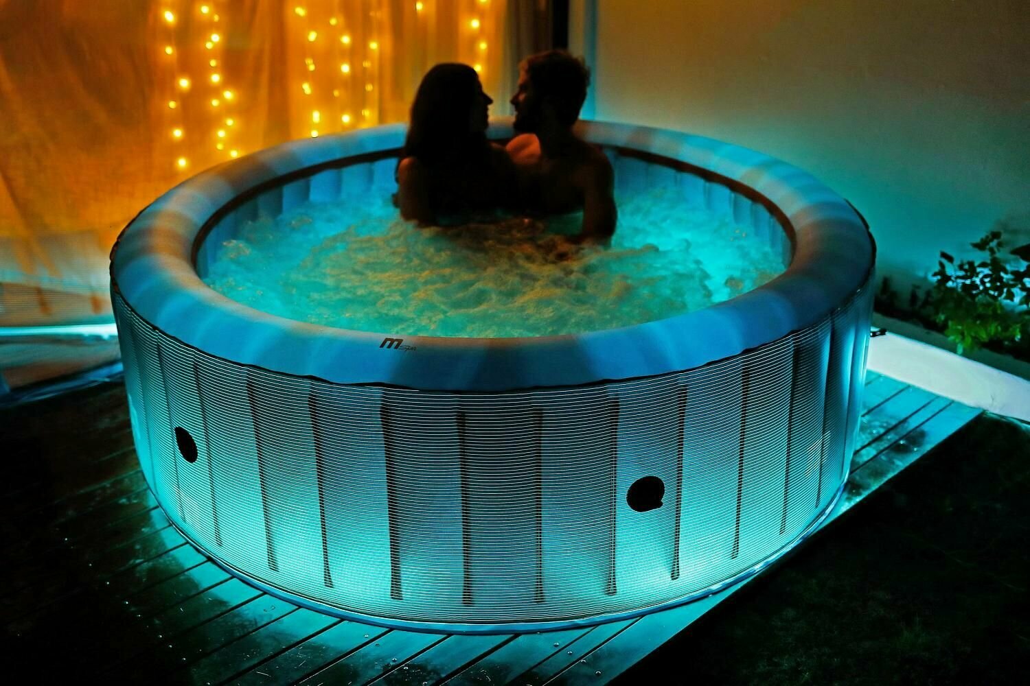 Спа-Бассейны СПА-бассейн 204х70см Starry 930л, круглый, аэромассаж, led-подстветка