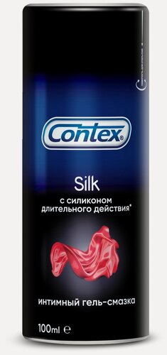 Изображение товара Гель-крем-смазка Contex Silk с силиконом длительного действия, 80 г, 100 мл, 1 шт.
