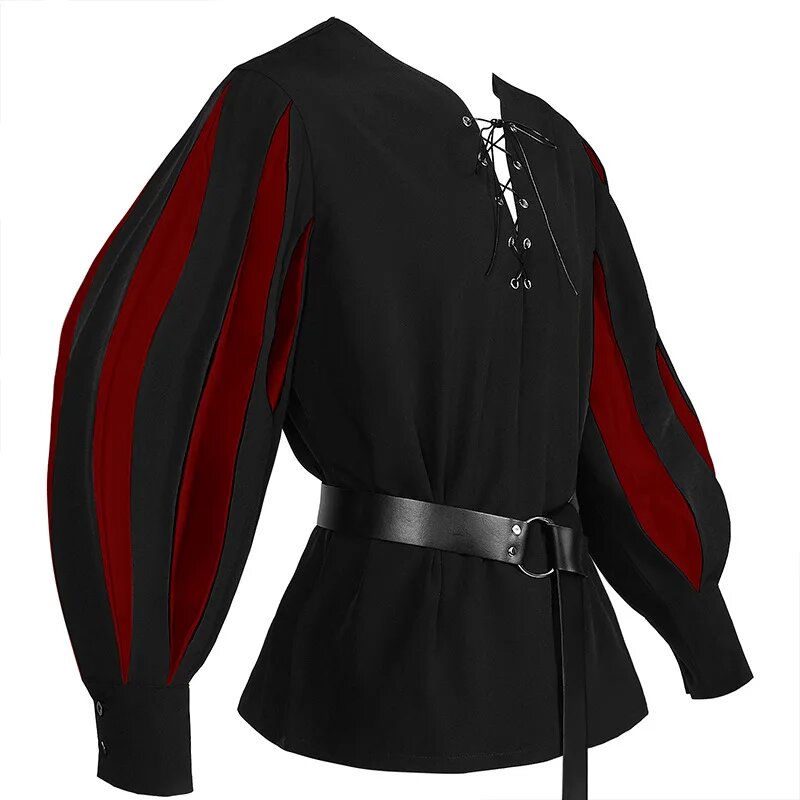 Костюм викинга из полиэстера, XXL, Черный