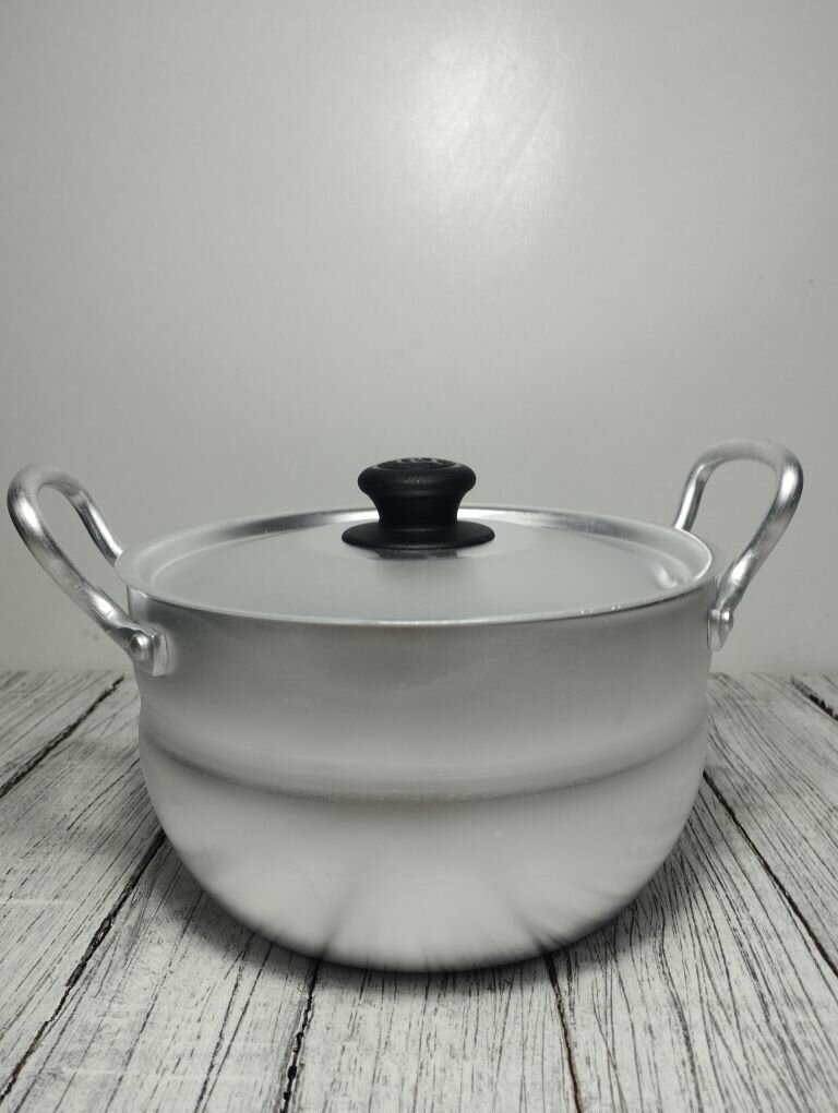 Кастрюля алюминиевая с крышкой 1,7 литра для плиты — фото 1