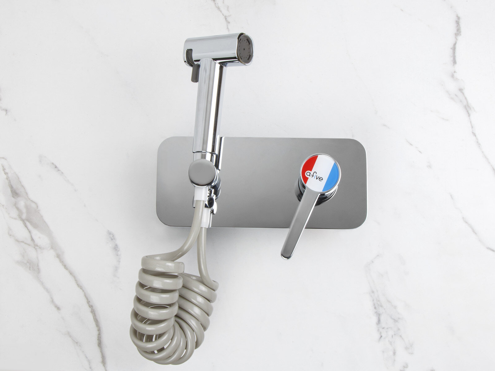 Смеситель скрытого монтажа для псевдобиде A-FIVE Lotus хром (А5-0543)