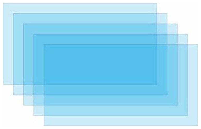 Стекло защитное для сварочной маски внутреннее SOLARIS 96х51 мм 5 штук (WA-2488)