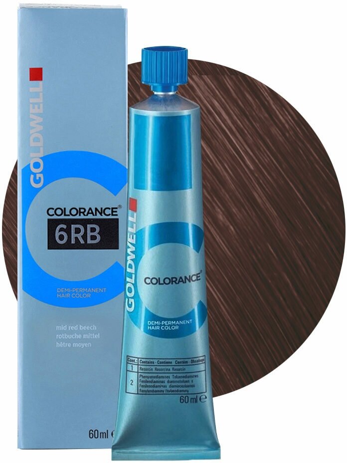 Goldwell Colorance тонирующая краска для волос, 6RB красный бук, 60 мл
