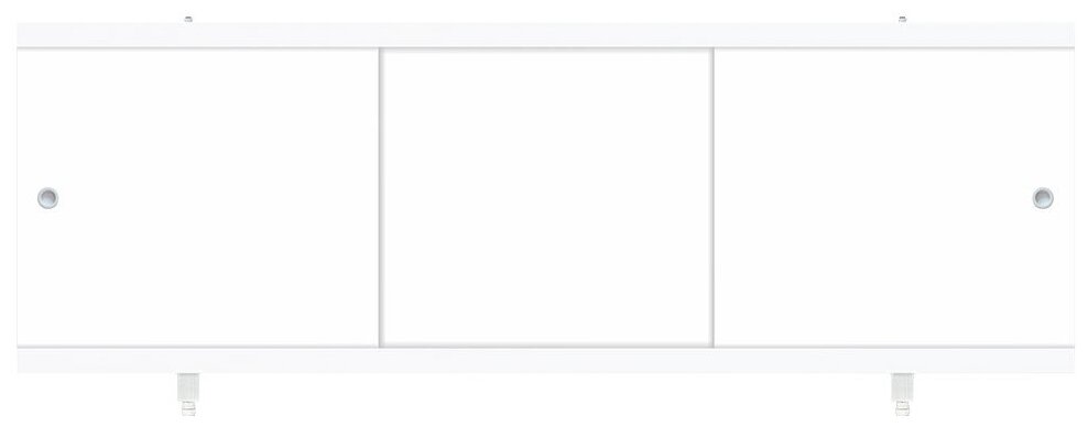 Экран для ванны Метакам Diletto ПВХ 150х54 см белый раздвижной (4650208862137)