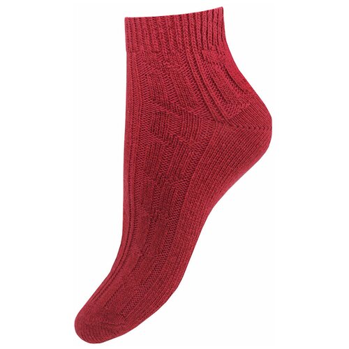 фото Женские носки mademoiselle укороченные, размер unica, красный