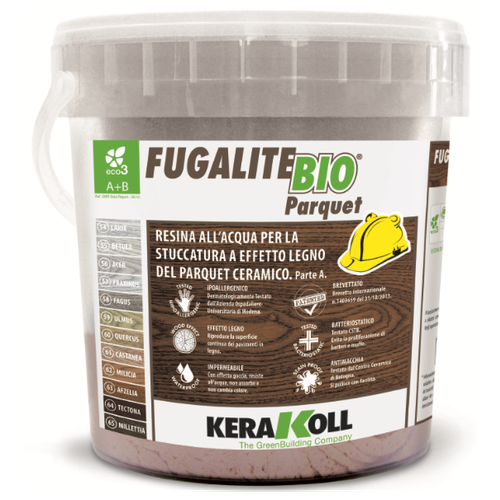 Kerakoll Fugalite BIO parquet 61 Castanea 3kg гипоаллергенная эпоксидная затирка на водной основе