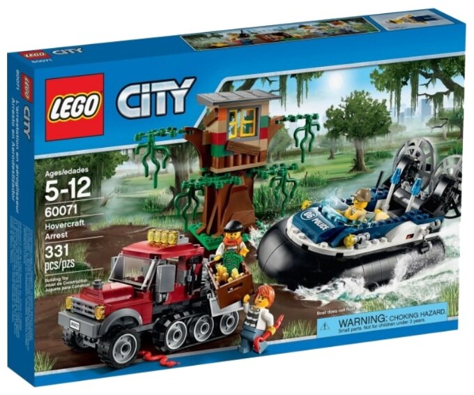 Конструктор LEGO City 60071 Полицейский корабль на воздушной подушке