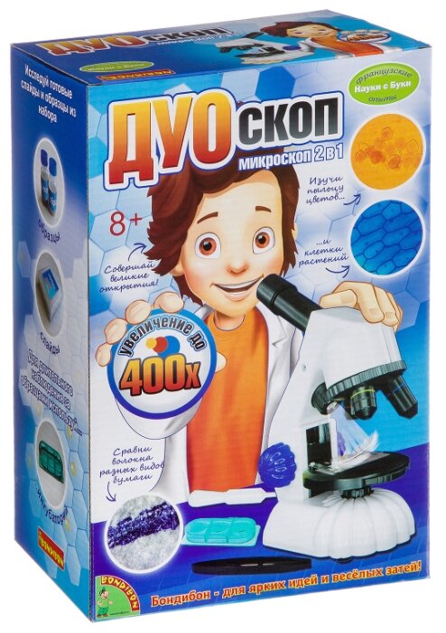 BONDIBON Французские опыты Науки с Буки 2 в 1 Дуоскоп (ВВ2712)
