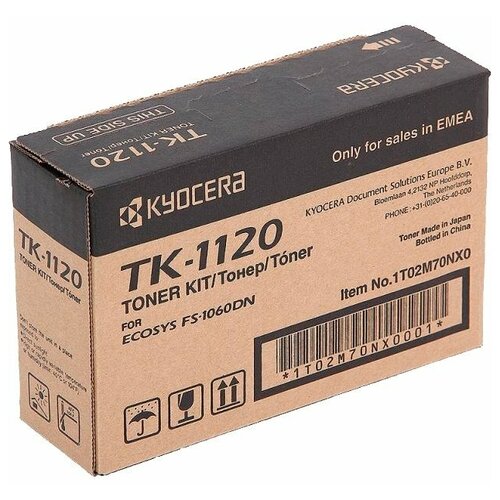 Kyocera Тонер-картридж оригинальный Kyocera TK-1120 1T02M70NX1 черный 3K картридж hi black hb tk 1120 3000 стр черный