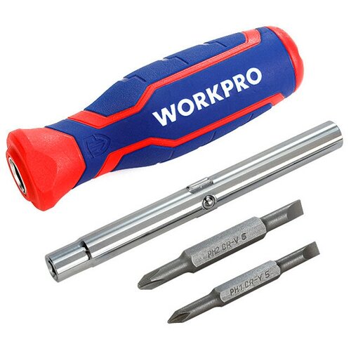 Отвертка WORKPRO 6 в 1