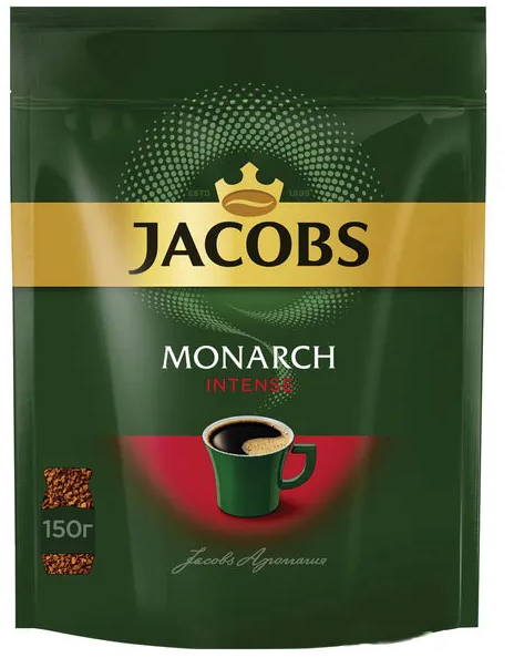 Jacobs Monarch Intense кофе растворимый, 150 г