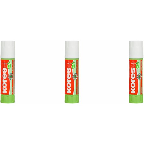 Kores Клей-карандаш Glue-eco 20 г, 3 шт