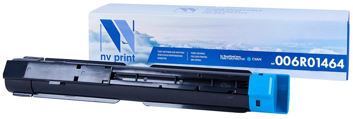 Лазерный картридж NV Print NV-006R01464C для Xerox WorkCentre 7220, 7225, 7120, 7125 (совместимый, голубой, 15000 стр.)