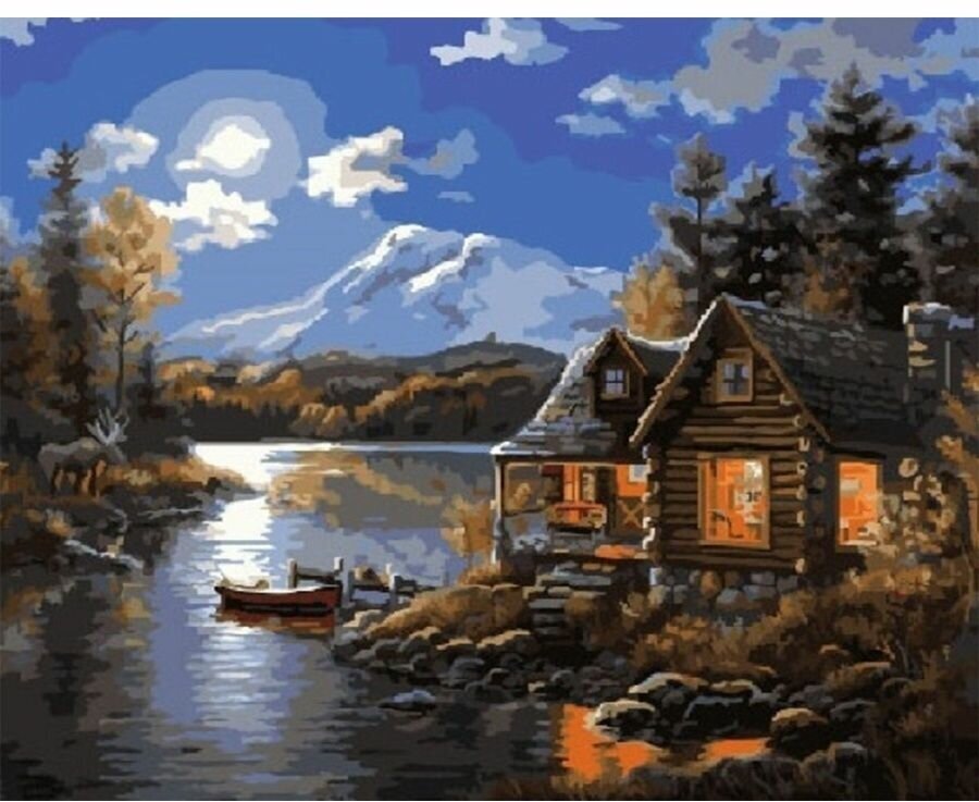 Картина по номерам Дом рыбака 40х50 см Art Hobby Home