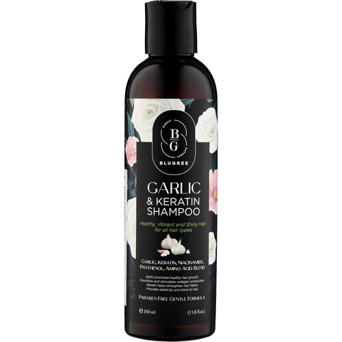 BLUGREE: шампунь С чесноком И кератином