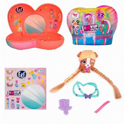 IMC Toys VIP Pets Color Boost Игровой набор Модные Щенки, коллекция Мини Фаны