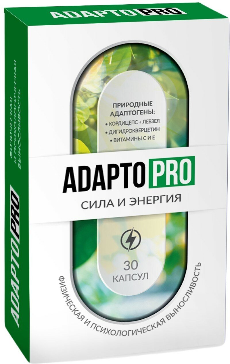 Природные адаптогены/ Adaptopro Сила и Энергия капс 30 шт