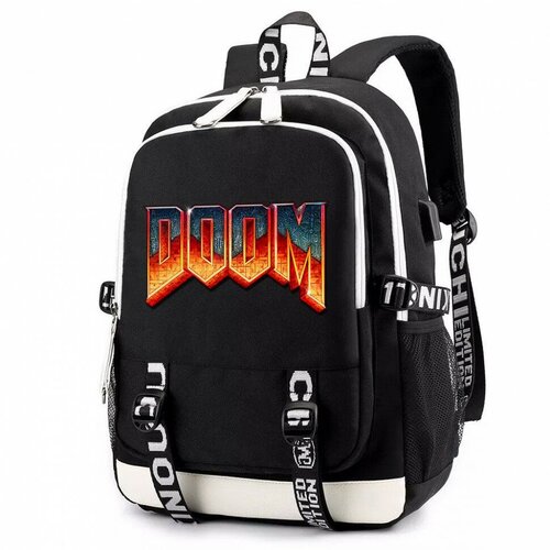 фото Рюкзак дум (doom) черный с usb-портом №2 noname
