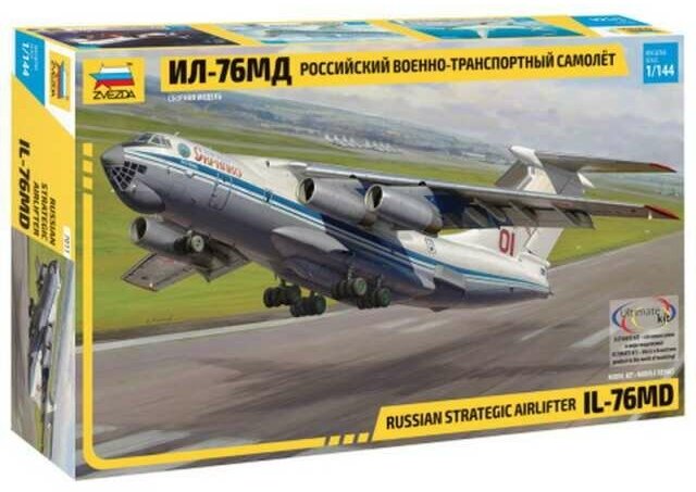 Сборная модель ZVEZDA Российский военно-транспортный самолёт Ил-76МД 7011з