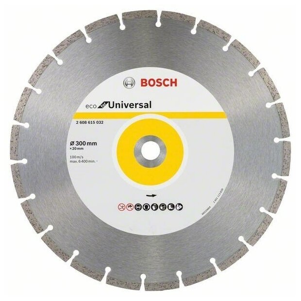 Диск алмазный 300 x 20 мм ECO for Universal BOSCH, 2608615032