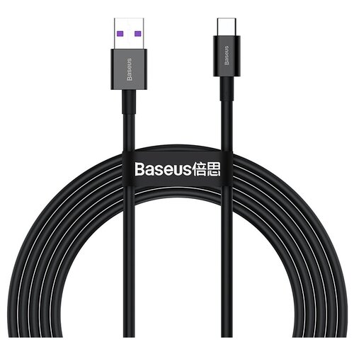 Кабель Baseus CATYS-A01 Superior Series Fast Charging Data Cable USB to Type-C 66W силиконовый 2m Black аксессуар baseus superior series usb type c 66w 2m white catys a02