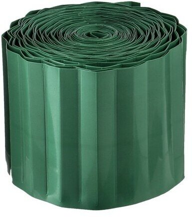 Greengo Лента бордюрная, 0.1 × 9 м, толщина 0,6 мм, пластиковая, зелёная, Greengo