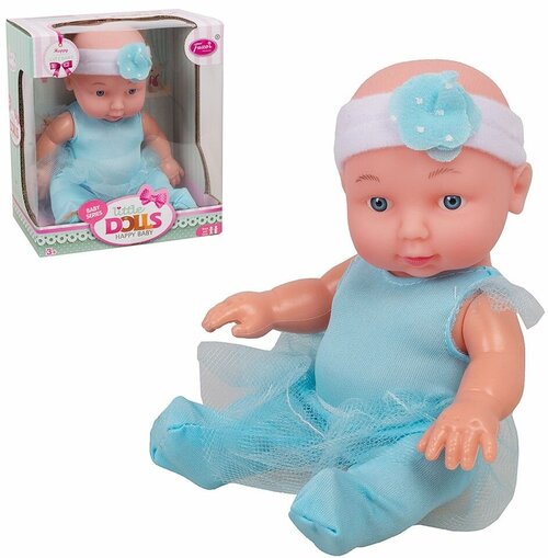 Кукла малышка Пупс LITTLE DOLLS 20 см, малыш младенец, пластик, игрушка в дорогу, подарок девочке TONGDE