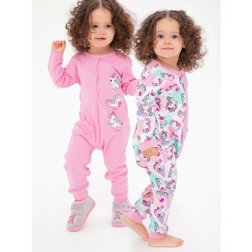 фото Комбинезон для девочки, 2 шт. в комплекте playtoday