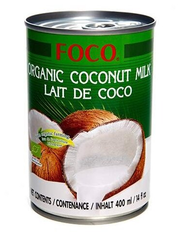 FOCO Органическое кокосовое молоко 10-12%, 400 мл