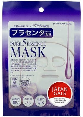 Маска JAPAN GALS Japan Gals с плацентой Pure5 Essential 1 шт.