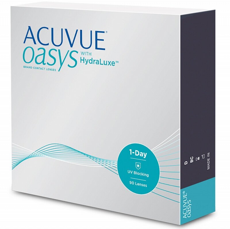 Контактная линза: 1-Day Acuvue Oasys, 90pk (1уп=90шт) R:=8.5 D:=-05,00