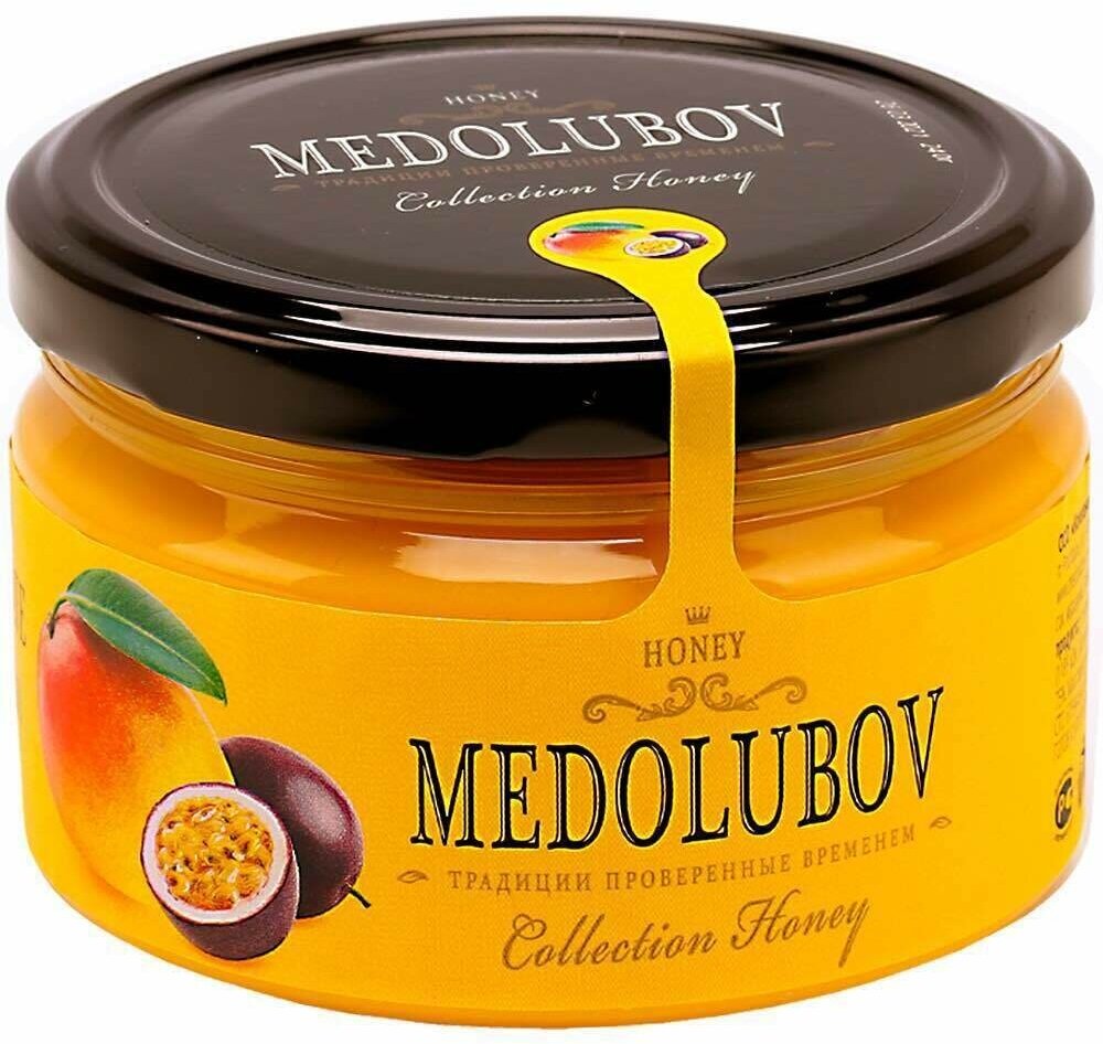 Мёд-суфле с маракуйей и манго Медолюбов, 250мл - фотография № 3