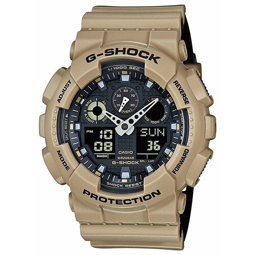 Наручные часы CASIO, черный, бежевый часы мужские casio g shock gba 800 9a